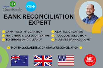 do professional bank reconciliation in xero, quickbooks