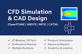 cfd simulation using openfoam, ansys, or mfix