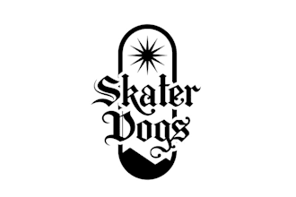 design innovative skater dogs logo