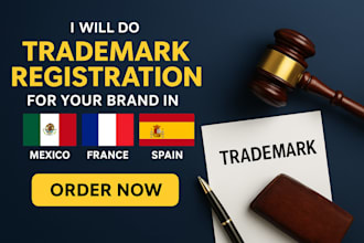 do trademark registration for your brand in USA UK mexico france and spain