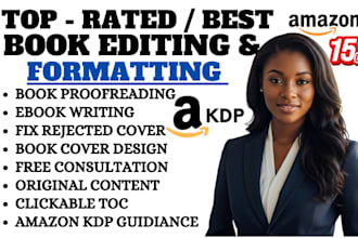 amazon kdp ebook writer book editing book formatting paperback formatting