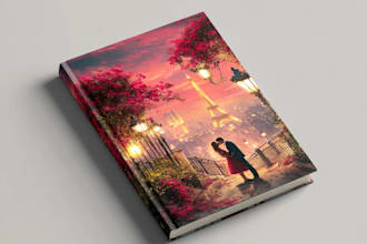 make romantic book cover design