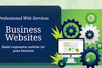 build a responsive react business landing page