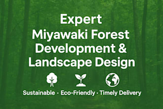 do expert miyawaki forest development and sustainable landscape design