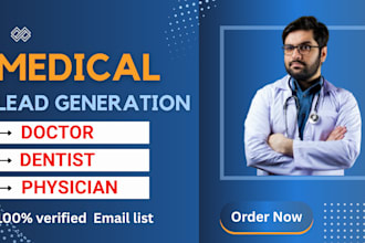 collect  doctors, dentists, hospitals email lists and leads of UK and USA