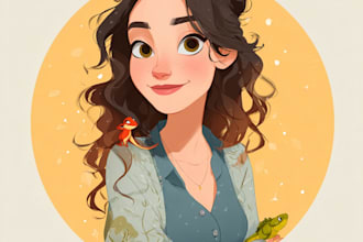 draw you cute disney portrait for streamer, bookwrite