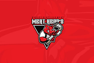 design outstanding super hockey team logo