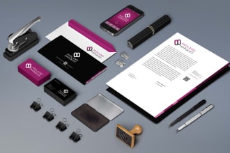 design corporate identity logo, card letterhead, envelope