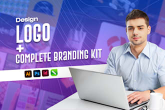 design minimalist logo, brand identity, and complete branding kit and brand book
