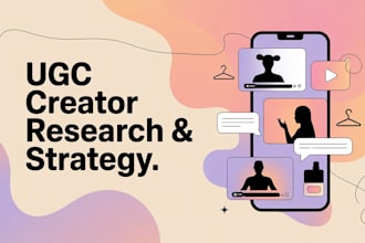 find ugc creators and design content strategy for fashion, beauty, ecommerce