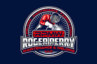 create graceful and fantastic welding logo design