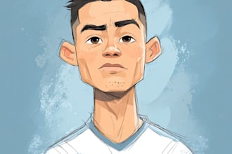 draw avatar cartoon caricature football or sport player