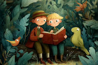 illustrate children books,  character illustration