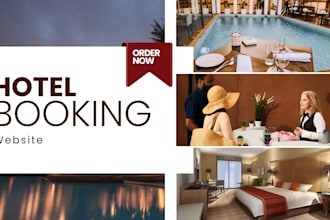 create hotel website with online booking feature