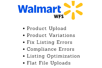 fix walmart listing, variations issues and resolve listing errors