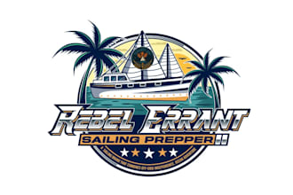 create high quality and beautiful boat logo design