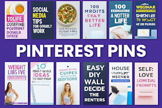 desgin high quality pinterest pins