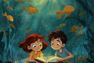 draw custom childrens book illustration and cover art