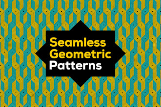 create unique geometric seamless repeated pattern