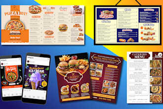design restaurant menu, food menu and digital menu