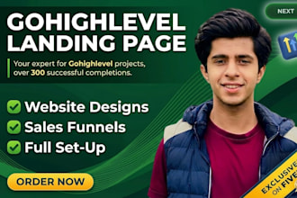 build go high level sales funnel for gohighlevel expert and gohighlevel website
