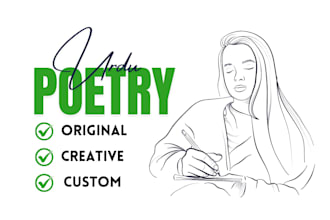 write original urdu poetry for you