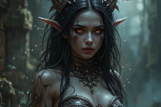 make fantasy horror and fantasy horror character