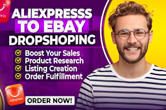 list amazon aliexpress to ebay products listing drop shipping