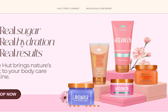 build skincare shopify store, skincare website, skincare store