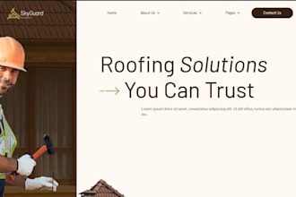 create roofing contractor or roofing services website