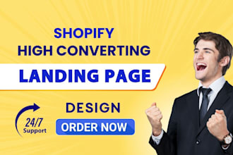 design shopify product page, product landing page with pagefly, gempages