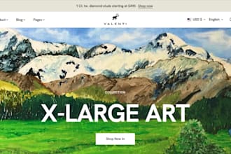 create wall art and print shop wordpress website