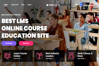 build stunning wordpress lms website with tutor lms pro, buddyboss, learn dash