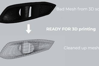 clean up your 3d scan for 3d printing