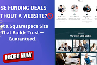 build a responsive squarespace business funding website