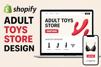 design profitable adult toys store adult shopify store