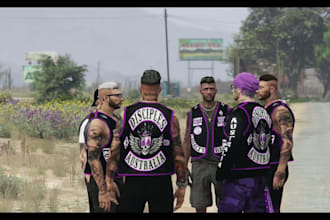 create fivem clothing, mc kuttes with patches biker vests, fivem mlo fivem chain