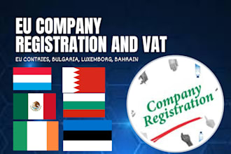 do company registration and vat in bulgaria, luxembourg, mexico, and ireland