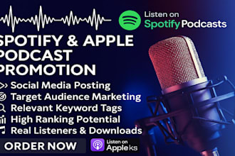 do organic podcast promotion on spotify and apple podcasts