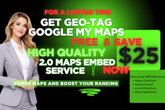 embed google maps with cloud stacking for higher rankings