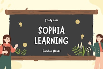 faciitate sophia learning, straighterline, purdue global ,study com