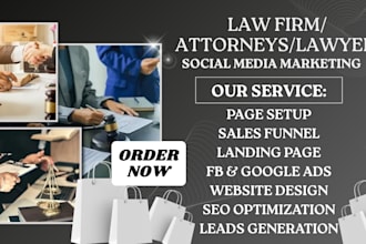 be your law firm lawyers attorneys social media marketing manager and ads expert
