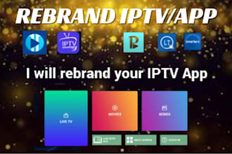 rebrand xciptv, tivimate, smater pro player, ibo player with admin panel