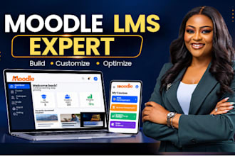 design and upgrade moodle lms website moodle course customization moodle