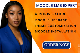 design and upgrade moodle lms website moodle course customization moodle