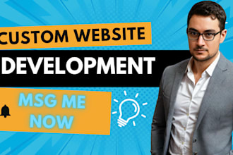build custom websites development, full stack web developer, front end developer