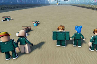 develop roblox squid game, roblox script, build full roblox game creation
