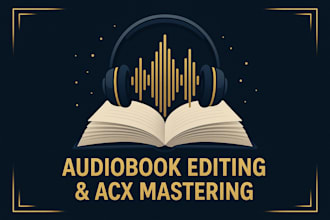 edit and master your audiobook to meet acx and audible standards