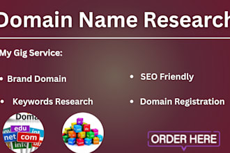 do a professional domain research for ecommece brands