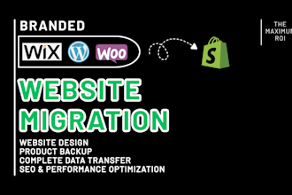 migrate your store from wix, woocommerce, wordpress to shopify or vise versa